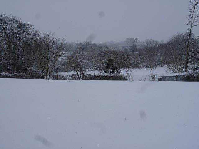 Bénouville sous la neige